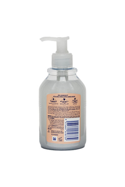 Johnson & Johnson Johnson's Vita-Rich Peach Indulging Hand Wash 300 ml Nourishing Cleanse with Fresh Peach Scent
