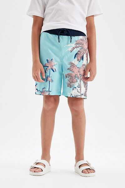 DeFacto Junge - Badeshorts mit Palmenmuster C3594A824HS