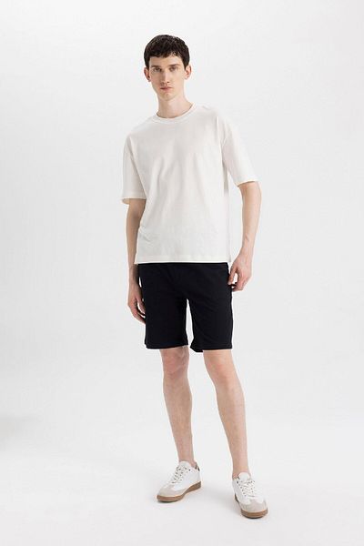 DeFacto Slim Fit Slim Fit Basic ίσιο σορτς βερμούδα με τσέπες 24 ετών 801005870