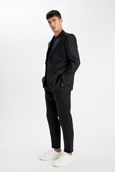 DeFacto 100% лляний кроп-топ регулярного крою з подвійним подолом