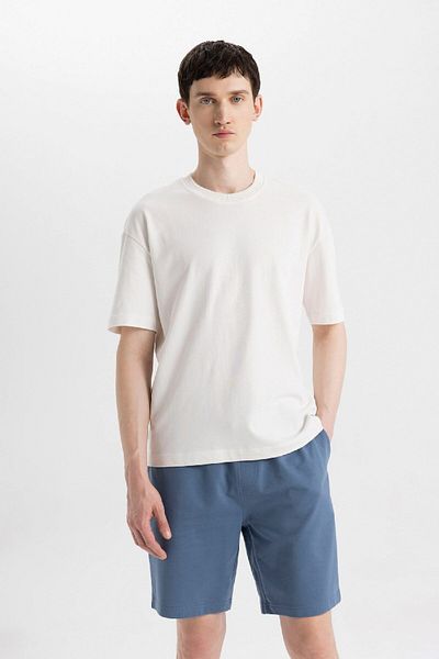 DeFacto Slim Fit Slim Fit Basic ίσιο σορτς βερμούδα με τσέπες W1105az24sm