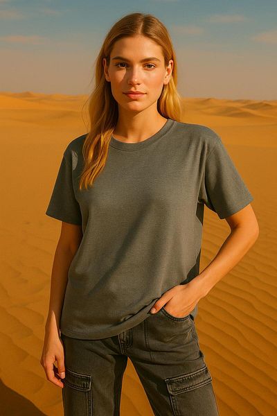 HAKKE Tricou de bază cu gât crew