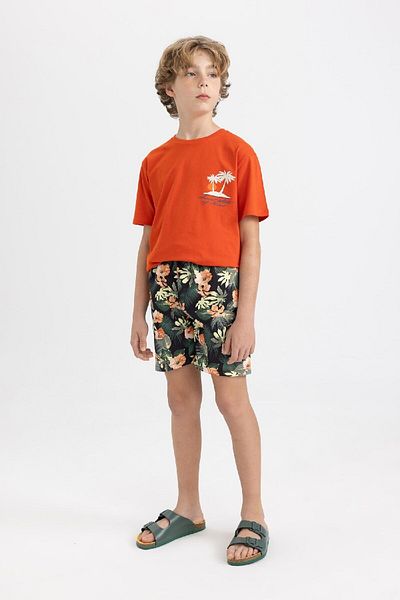 DeFacto Gemusterte Badeshorts für Jungen B7444A824HS