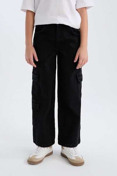 DeFacto Wide Leg Girls' Jeans - D7373A825Sm