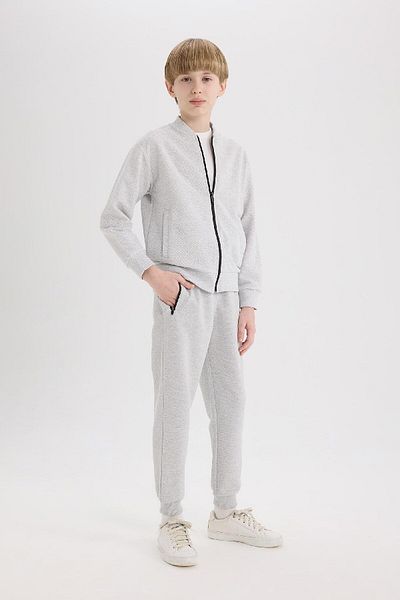 DeFacto Boy's Sweatpants - B5755A8/Gr400 Optic Lt Gray Melange