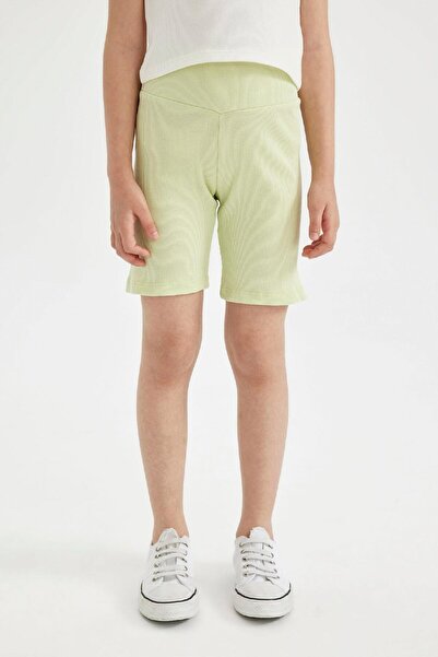 DeFacto Girl's Biker Ribbed Camisole Tights B6405A824HS