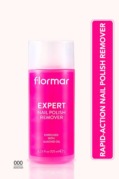 Flormar Nail Polish Remover Containing Almond Oil - Nail Polish Remover 000 - 8682536034272