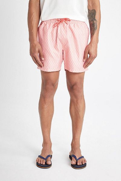 DeFacto Gemusterte, mit Mesh gefütterte, kurze Badeshorts B7442ax24hs