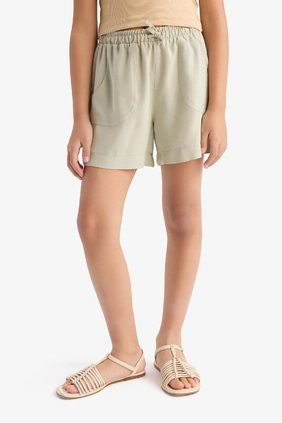 DeFacto Girls Elastic Waist Viscose Shorts D7616A825Hs