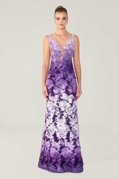 ALFABETA Rochie de seară lungă transparentă Alfa Beta 2015440