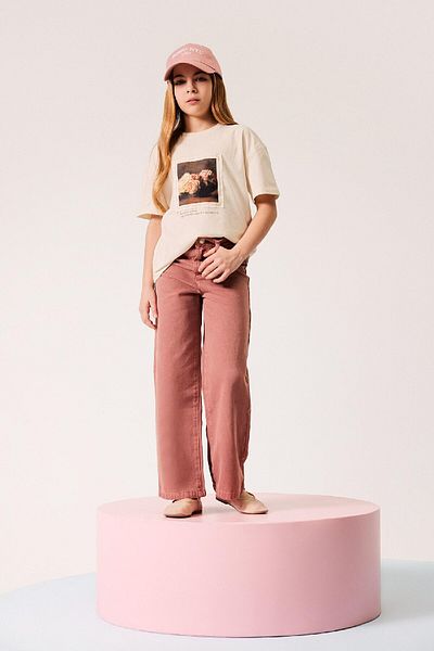 DeFacto Girl Wide Leg Wide Leg Cotton Pants D9131A825Sm