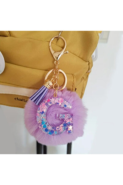 Choice سلسلة مفاتيح رائعة على شكل حرف G مصنوعة من الراتنج اللامع مع قلادة على...