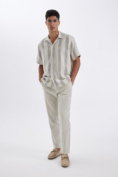 DeFacto Jogger Pants Slim Fit Slim fit ίσιο βαμβακερό πόδι με τσέπες D2671ax24au