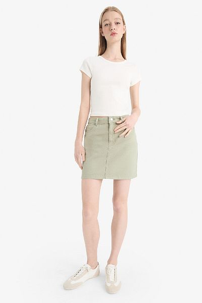 DeFacto Coool Normal Waist Gabardine Mini Skirt E5346Ax25Sp