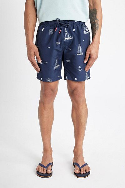 DeFacto Gemusterte Badeshorts mit normaler Passform M8344az