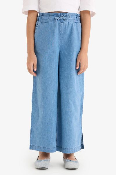 DeFacto Pantaloni de jeans cu picioare largi pentru fete D7102A825SM