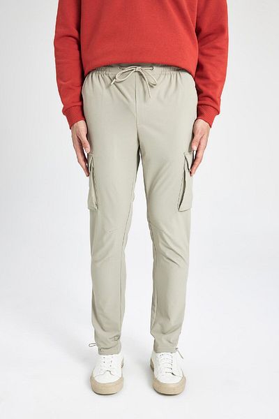 DeFacto Τακτικό παντελόνι Slim Fit Slim Fit Cargo με τσέπες B3585ax24sp