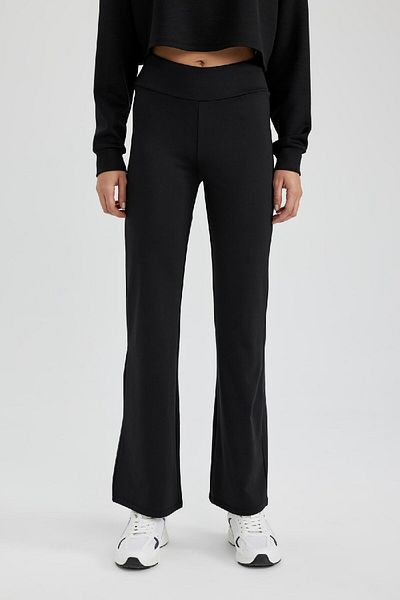 DeFacto Fit Sportsman Jogger Sweatpants Wide Loose Leg Basic Straight Skuba Diving Fabric A0566Ax24Sp