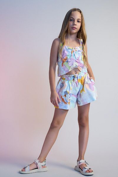 DeFacto Cotton Patterned Girl's Shorts - C9495A824SM
