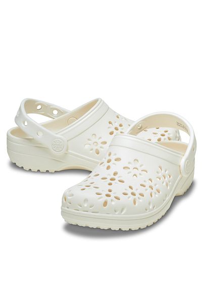 Crocs Classic Floral Cut Out Clog Women's Slippers
