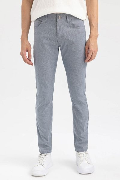 DeFacto Summer Chino Canvas Trousers Slim Fit Slim Fit Pocket Skinny Leg T1055Az23Sp