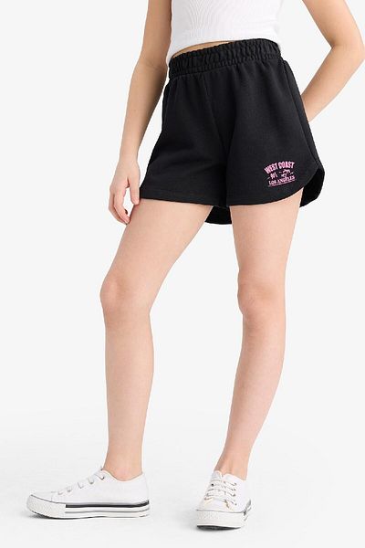 DeFacto Girl's Elastic Waist Printed Shorts E7315A825Hs