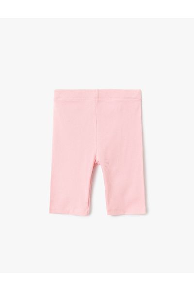 Koton Cotton Basic Short Leggings with Elastic Waist