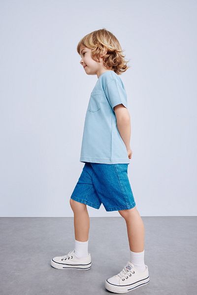 DeFacto Baby Boy Crew Neck Basic μασίφ κοντομάνικο μπλουζάκι B7005a525sm