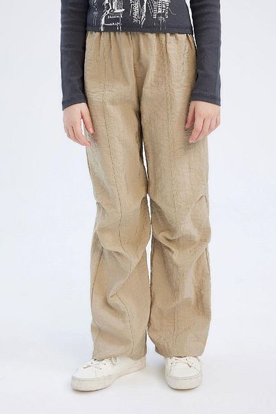 DeFacto Girls' Elastic Waist Straight Leg Parachute Pants D7605A825Sm