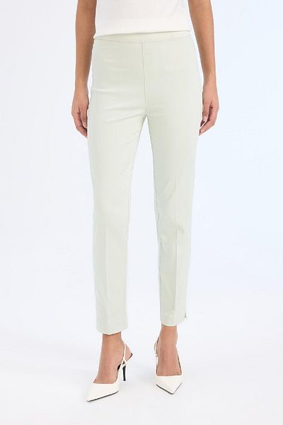 DeFacto Sigaret Satin Fabric Trousers Normal Waist Straight Leg J8743Az-Vision