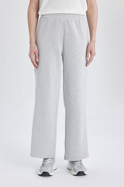 DeFacto Basic Sweatpants with Wide Leg and Side Zip - Elastic Waist C1818Ax24Sp