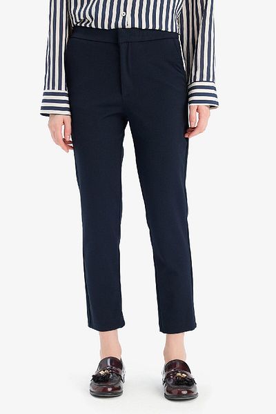 DeFacto Classic Chino Pants Normal Waist Basic Straight Pocket Ankle Length C1429Ax25Sp