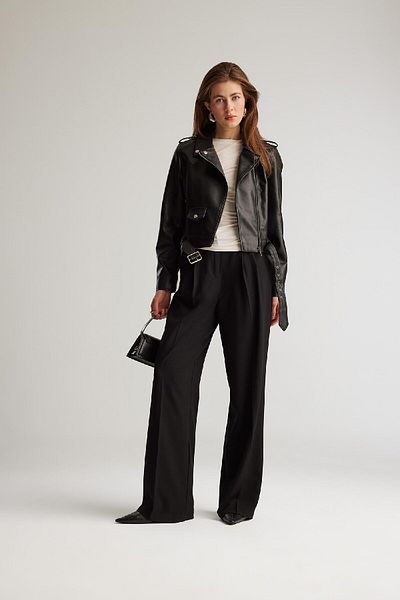 DeFacto High Waist and Pocket Wide Leg Pants E5394Ax25Sp