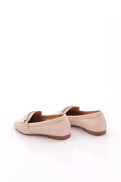 DGN 50085-23y Kadin Kristal Taşli Tokali Loafer