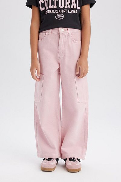 DeFacto Cargo-Jeanshose mit weitem Bein für Mädchen C0451A825SM