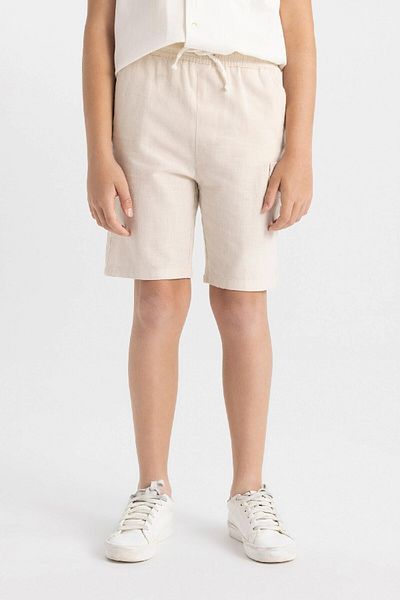 DeFacto Boy's Linen Look Shorts - D1513a824hs