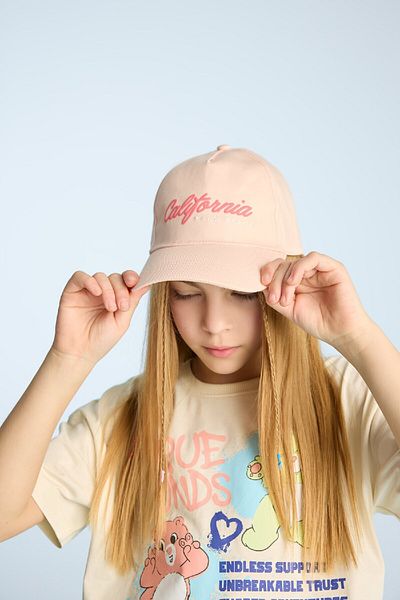 DeFacto Girl's Printed Cotton Cap Hat D8438A825Sm