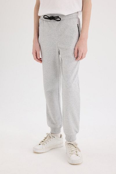 DeFacto Boy's Sweatpants - B5755A8/Gr400 Optic Lt Gray Melange