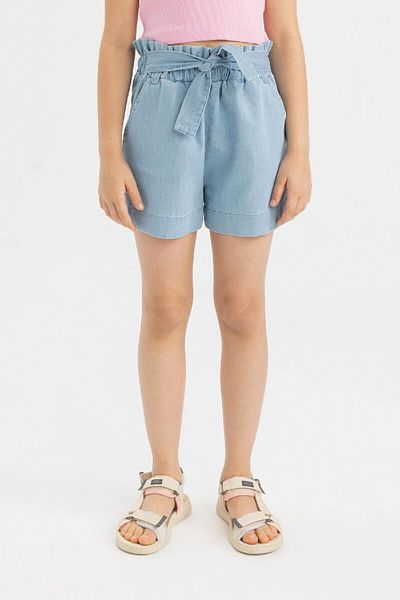 DeFacto Dívčí kraťasy Paperbag Jean Shorts C9302A824SM