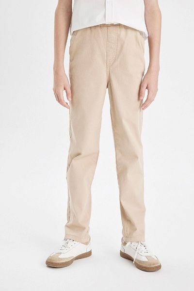 DeFacto Boy's Loose Fit Standard Leg Gabardine Trousers B8938A824SM