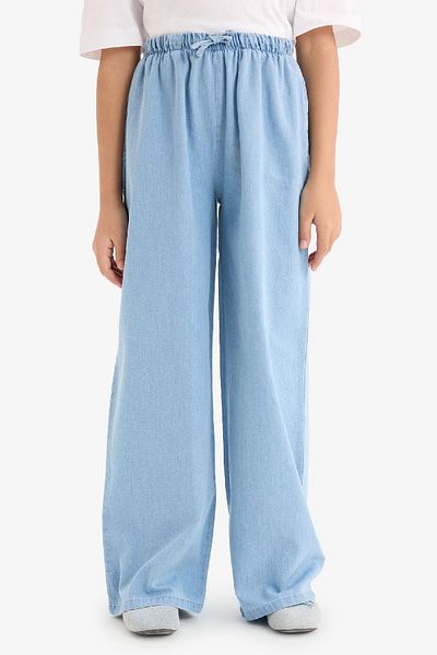DeFacto Pantaloni de jeans cu picioare late pentru fete D7101A825SM