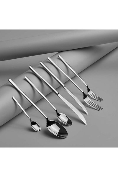 Jumbo 2900 Vannes 84 Pieces 12 Person Cutlery Set
