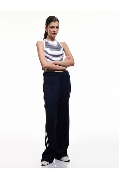 Koton Tricou crop din bumbac, fără mâneci, cu decolteu rotund