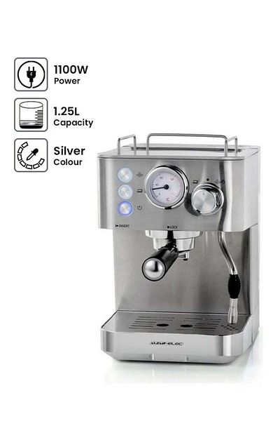 ALSAIF Coffee Maker 1.25 L 1100 W E03442 Silver