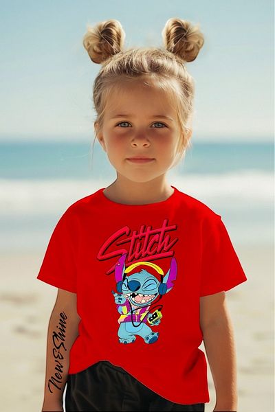 New Shine TRIOC OVERSIZE IMPRIMAT LILLO AND STITCH IMPRIMAT