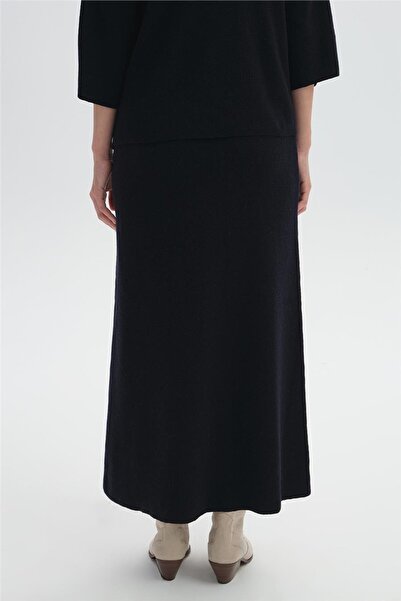 SHERIN Lacivert Beli Трикотажна сукня з гумкою