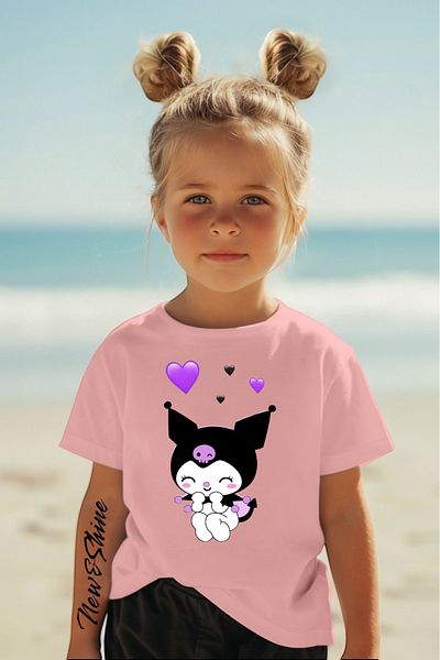 New Shine În căruciorul 6 și mai sus, 1 tricou este cadou pentru achiziții - Tricou pentru copii oversize imprimat Kuromi
