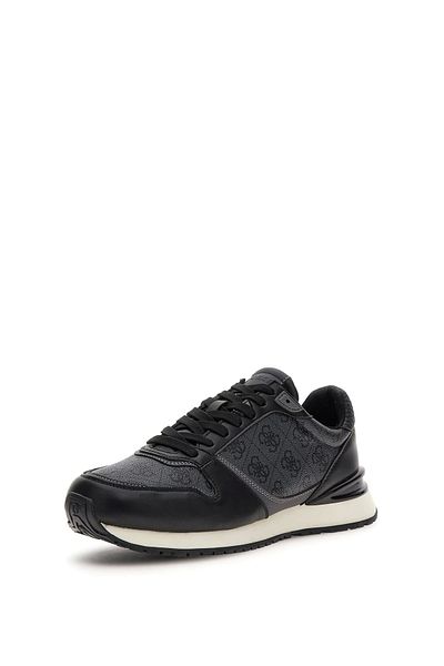 Guess Island Men's Black Sneaker Fmjıslell12-Black