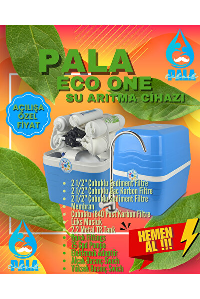 ECO Su Arıtma Cihazı 8 Lt. Çelik Tank 5 Filtreli Ters Osmoz Teknolojisi Krom Leylek Musluk