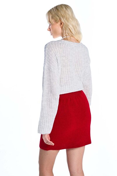 SHERIN Червона базова трикотажна спідниця